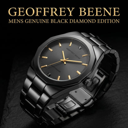 Geoffrey Beene Men's 43mm Analog Quartz Watch Metal Link Bracelet