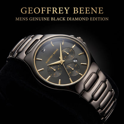 Geoffrey Beene Men's 42mm Date Analog Watch Metal Alloy Bracelet