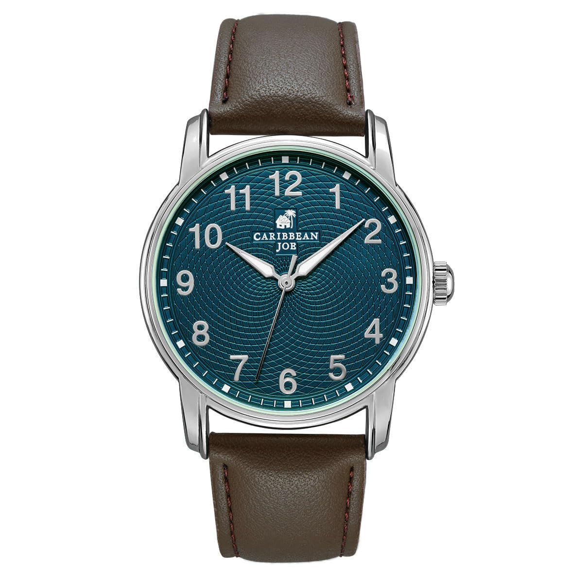 CARIBBEAN JOE Men's 41mm Quartz Watch PU Strap Office-to-Weekend