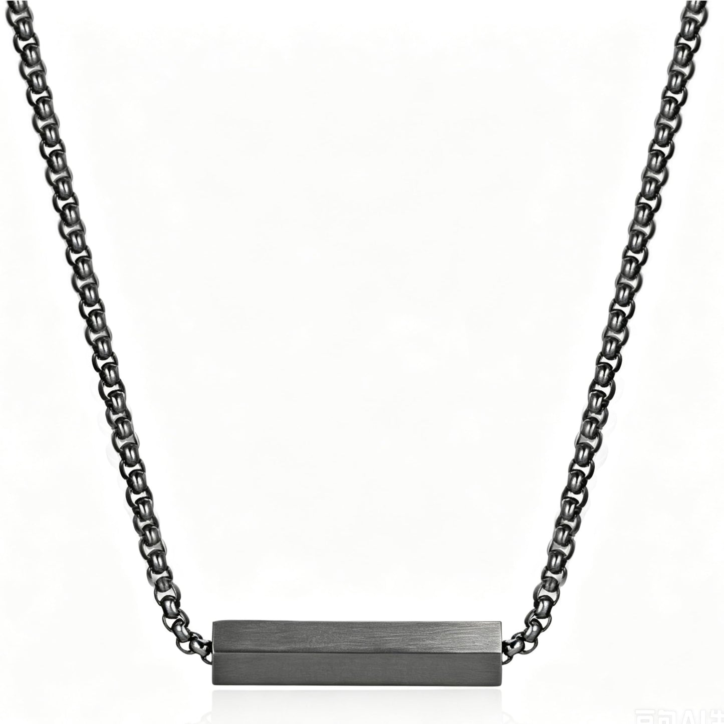 Perry Ellis Men's Hexagonal Bar Pendant Necklace