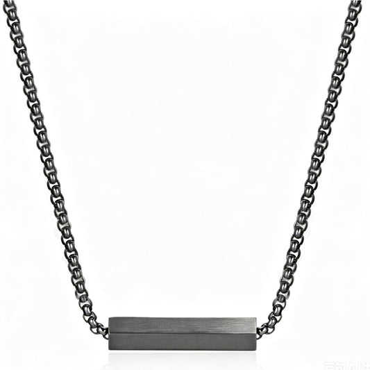 Perry Ellis Men's Hexagonal Bar Pendant Necklace