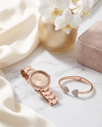 Ellen Tracy Women's 31mm Quartz Bracelet Watch Metal Link Band