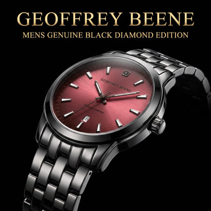Geoffrey Beene Men's 41mm Date Quartz Bracelet Watch Metal Alloy