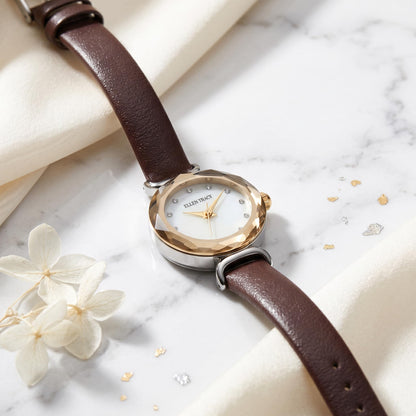 Ellen Tracy Women's 22mm Analog Quartz Watch Soft PU Strap
