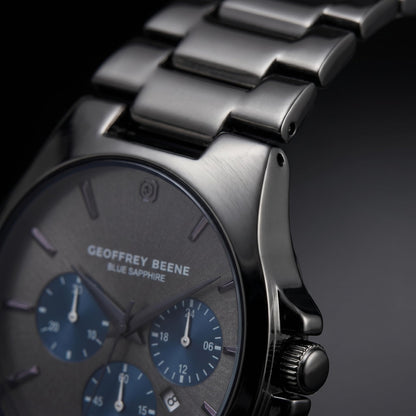 Geoffrey Beene Men's 42mm Date Quartz Watch Metal Alloy Bracelet