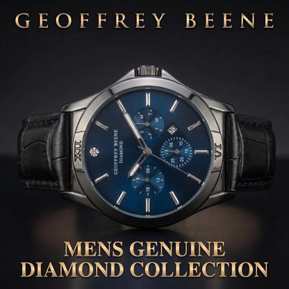 Geoffrey Beene Men's Metal Bracelet Quartz Watch, 43mm Round, Analog