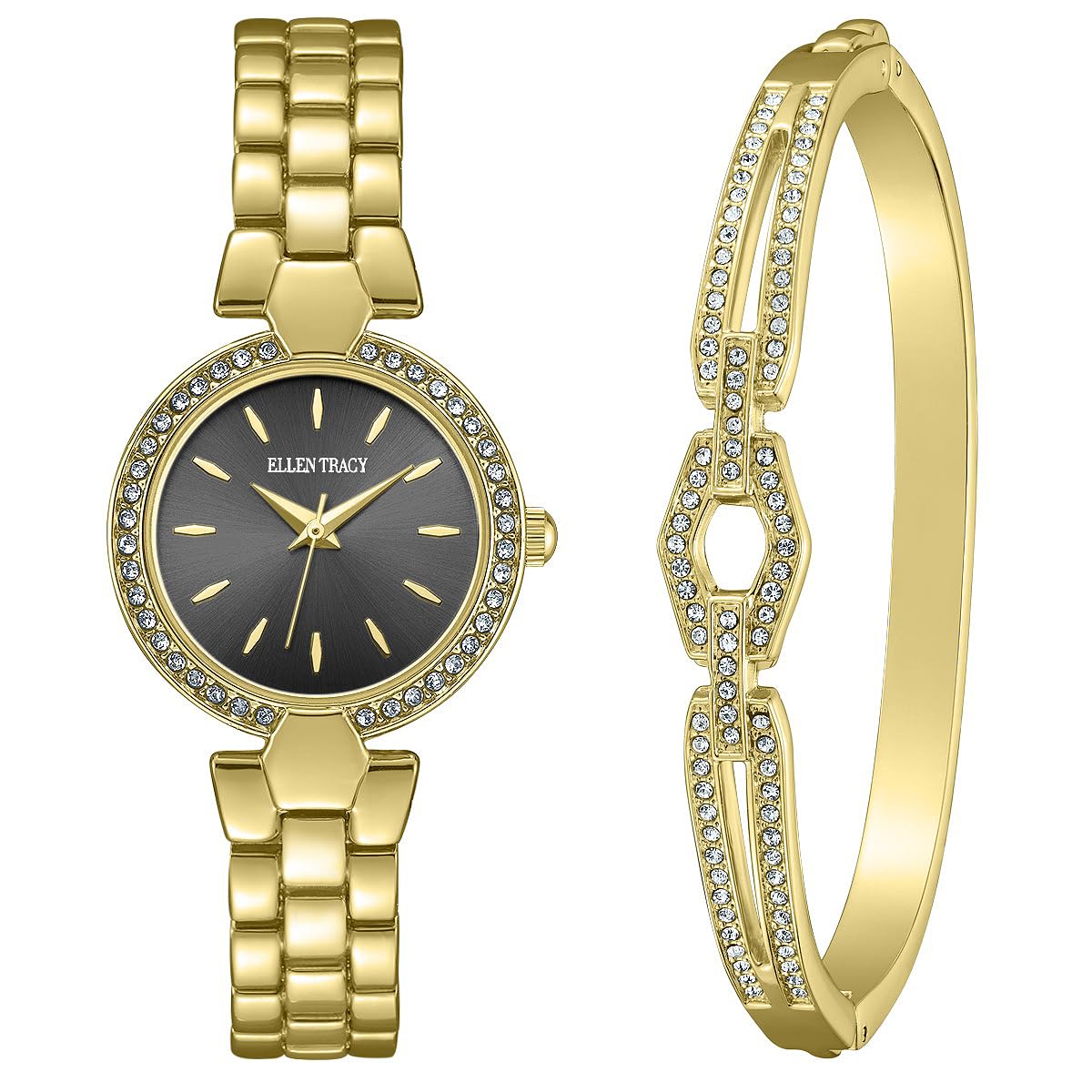 Ellen Tracy Women's 28mm Quartz Bracelet Watch Metal Alloy Link