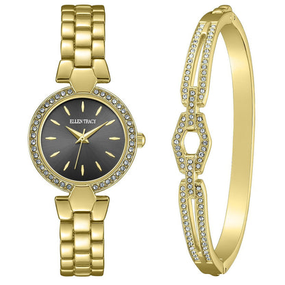 Ellen Tracy Women's 28mm Quartz Bracelet Watch Metal Alloy Link