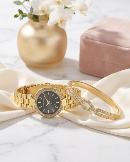 Ellen Tracy Women's 28mm Quartz Bracelet Watch Metal Alloy Link