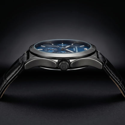 Geoffrey Beene Men's 43mm Date Watch Quartz Analog PU Strap