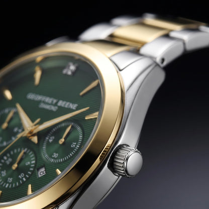 Geoffrey Beene Men's 42mm Quartz Watch Metal Alloy Bracelet