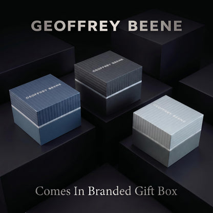Geoffrey Beene Men's 42mm Date Quartz Watch Metal Alloy Bracelet