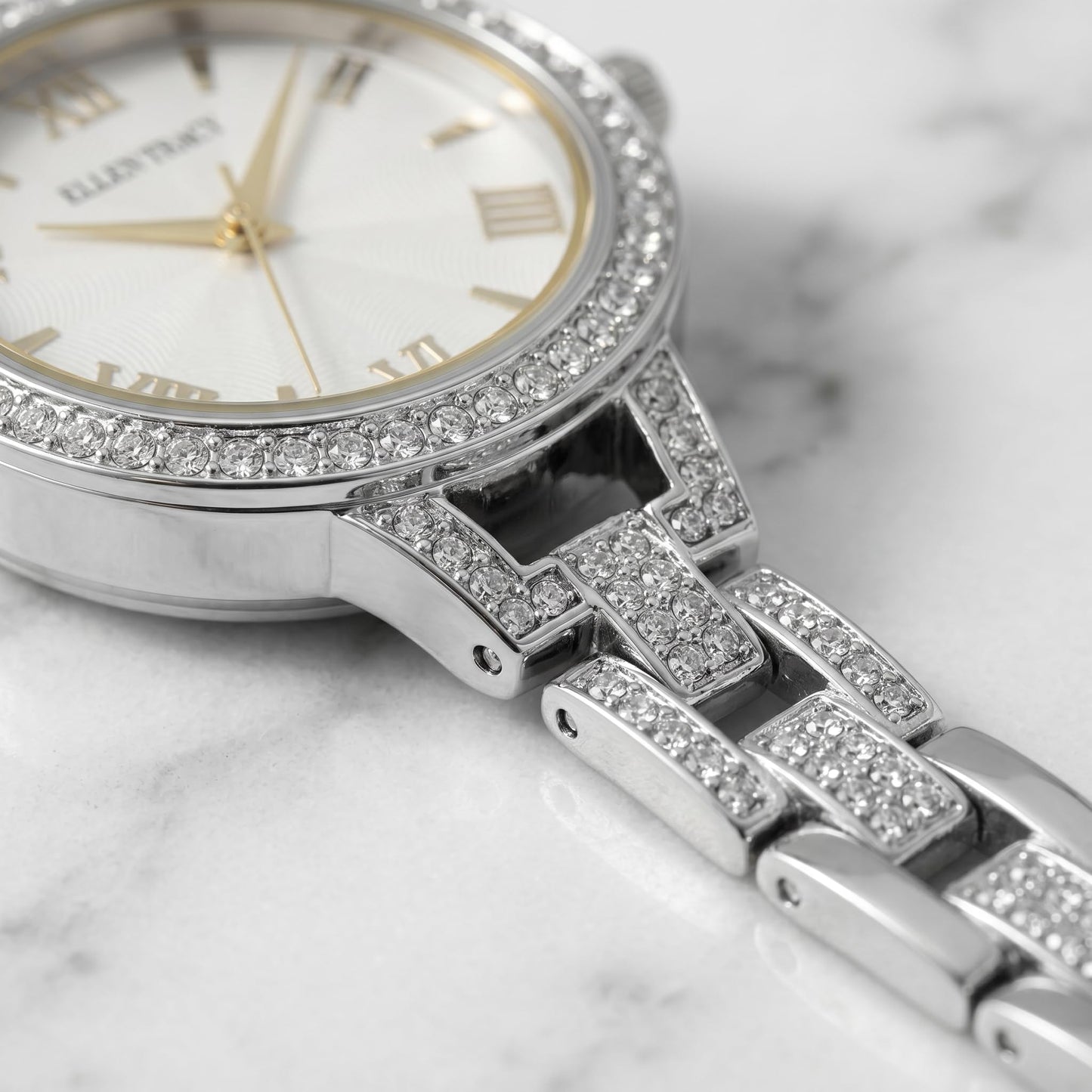 Ellen Tracy Women's 33.5mm Quartz Bracelet Watch Metal Alloy Band