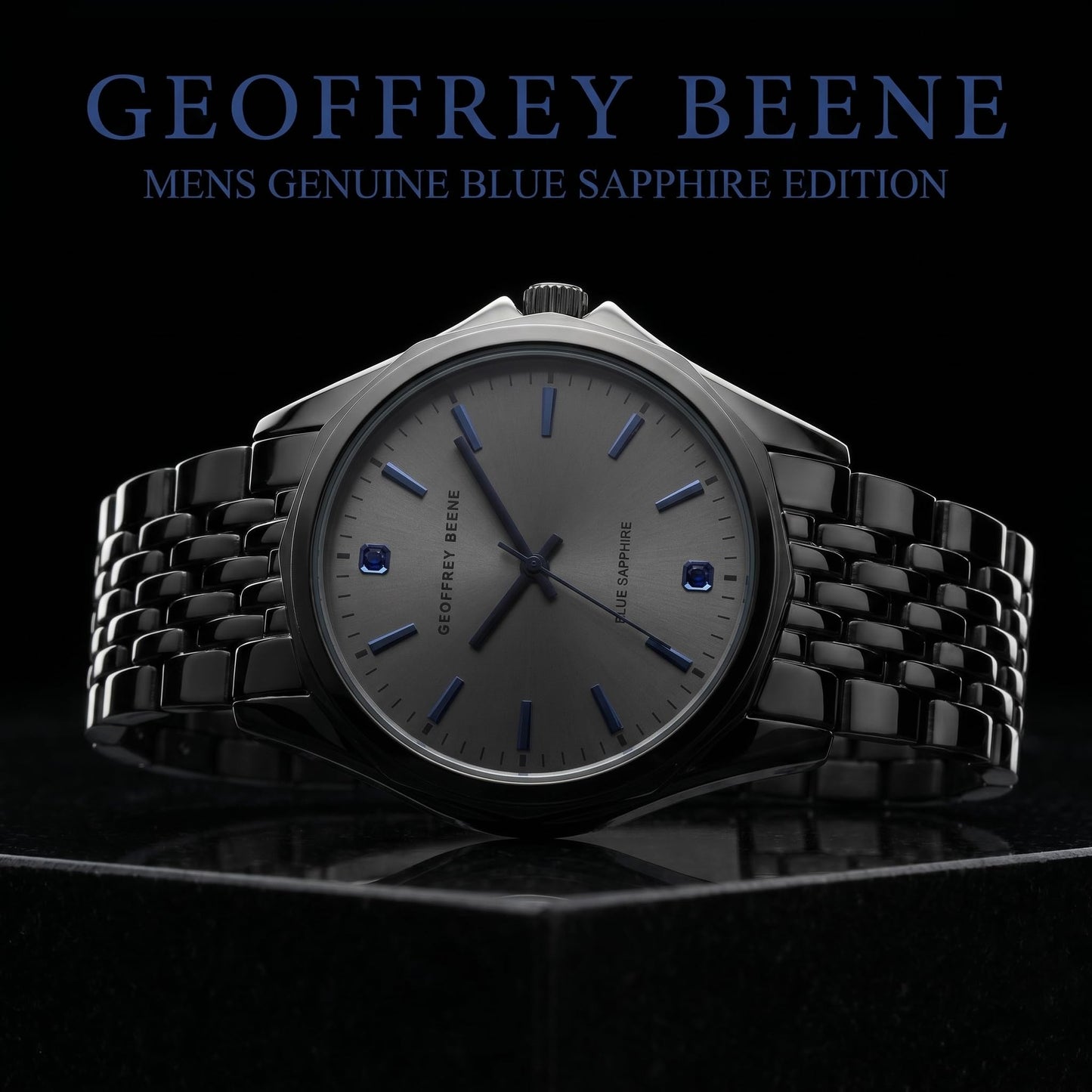 Geoffrey Beene Men's 41mm Dress Quartz Watch Metal Alloy Bracelet