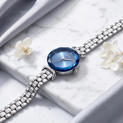 Ellen Tracy Women's 22mm Analog Quartz Bracelet Watch Metal Link