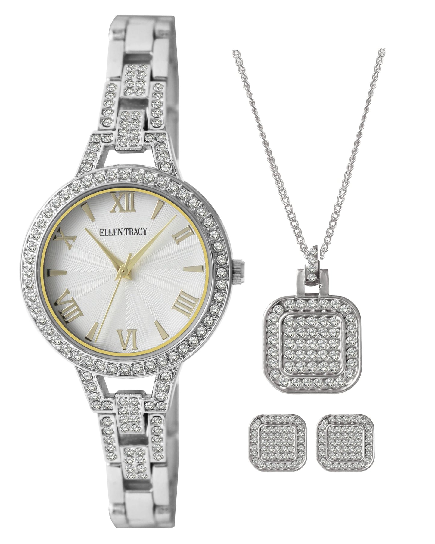Ellen Tracy Women's 33.5mm Quartz Bracelet Watch Metal Alloy Band