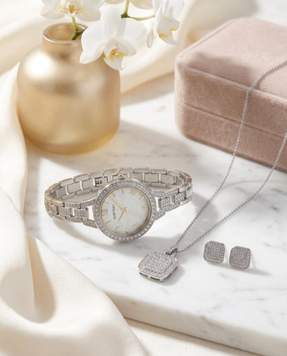 Ellen Tracy Women's 33.5mm Quartz Bracelet Watch Metal Alloy Band