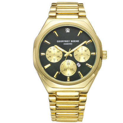 Geoffrey Beene Men's Chronograph Stainless Steel | Round | 43 MM
