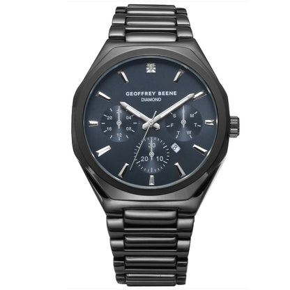 Geoffrey Beene Men's Chronograph Stainless Steel | Round | 43 MM