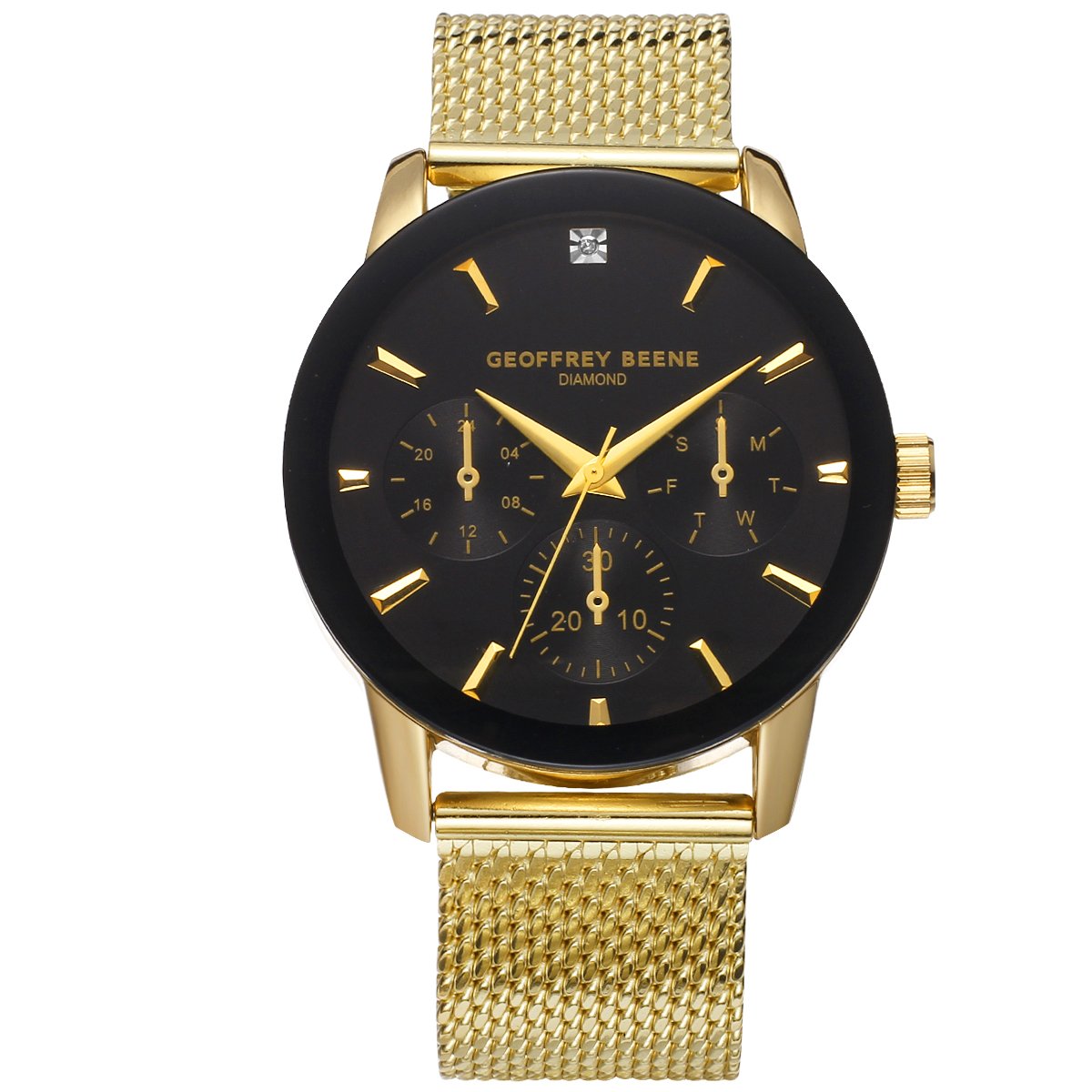 Geoffrey Beene Men's Chronograph Stainless Steel | Round | 42 MM