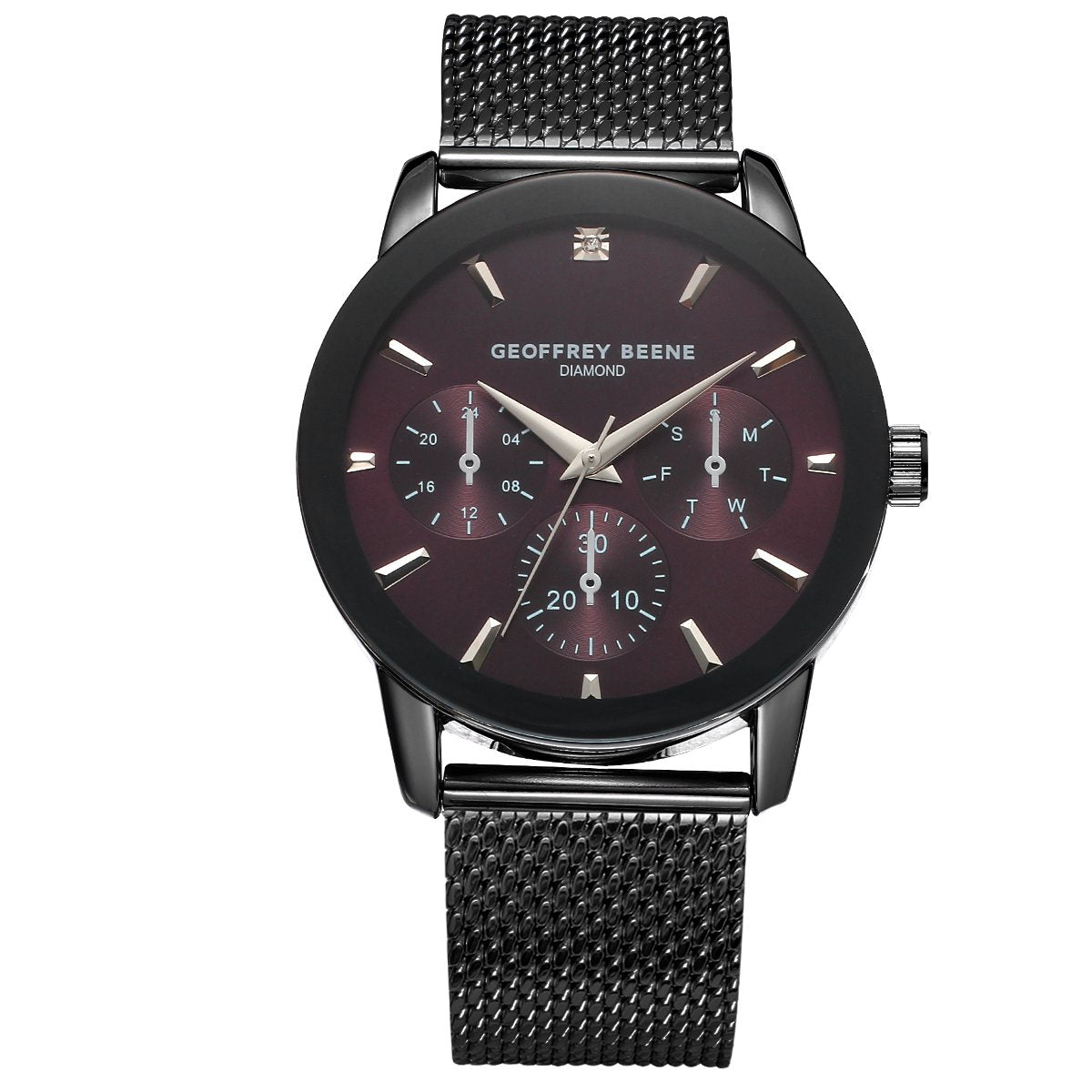 Geoffrey Beene Men's Chronograph Stainless Steel | Round | 42 MM