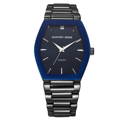 Geoffrey Beene Men's Stainless Steel | Hexagon | 39.5 MM