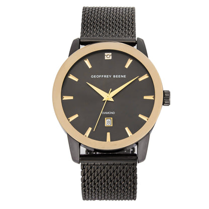 Geoffrey Beene Men's Stainless Steel Dress Watch | Round | 42 MM