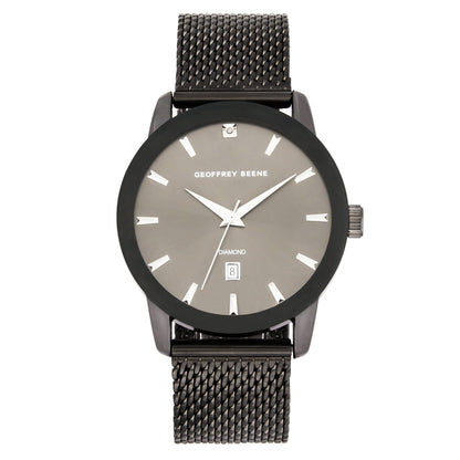 Geoffrey Beene Men's Stainless Steel Dress Watch | Round | 42 MM