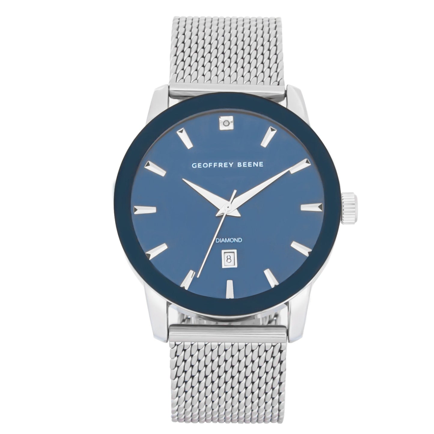 Geoffrey Beene Men's Stainless Steel Dress Watch | Round | 42 MM