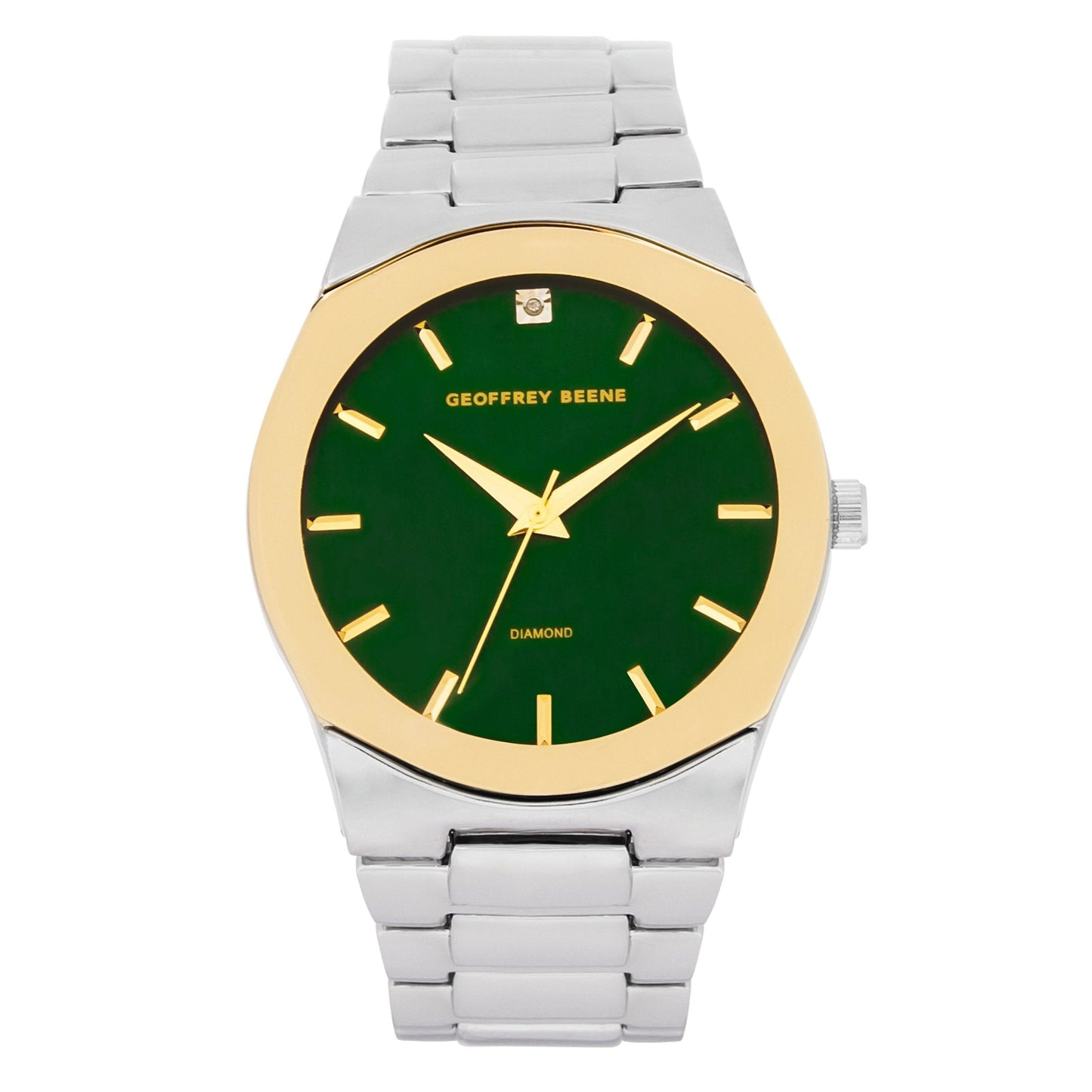 Geoffrey Beene Men's Minimalist Vegan Leather | Round | 42 MM