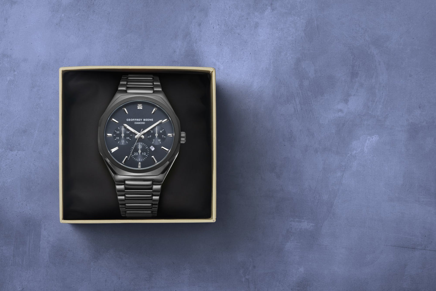 Geoffrey Beene Men's Chronograph Stainless Steel | Round | 43 MM