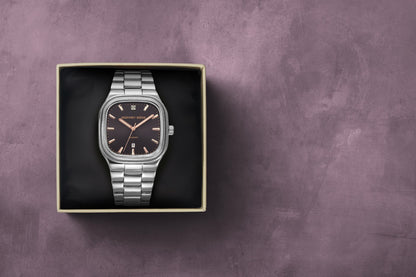 Geoffrey Beene Men's Square Stainless Steel | Square | 39 MM
