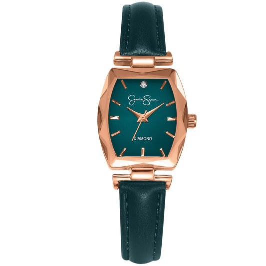 Jessica Simpson Women's Metal Band Watch | Barrel Crystal Dial | 24 MM