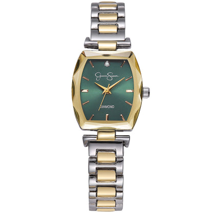 Jessica Simpson Women's Metal Band Watch | Barrel Crystal Dial l 24MM