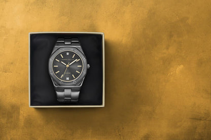 Perry Ellis Slim Diamond Metal Men’s Watch | Octagon Sunray Dial | 40 MM