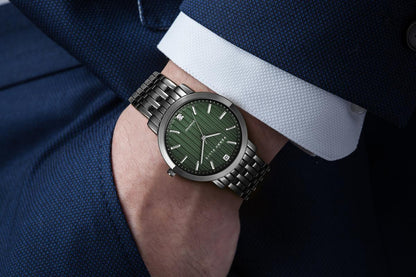 Perry Ellis Slim Diamond Metal Men’s Watch | Round | 41 MM