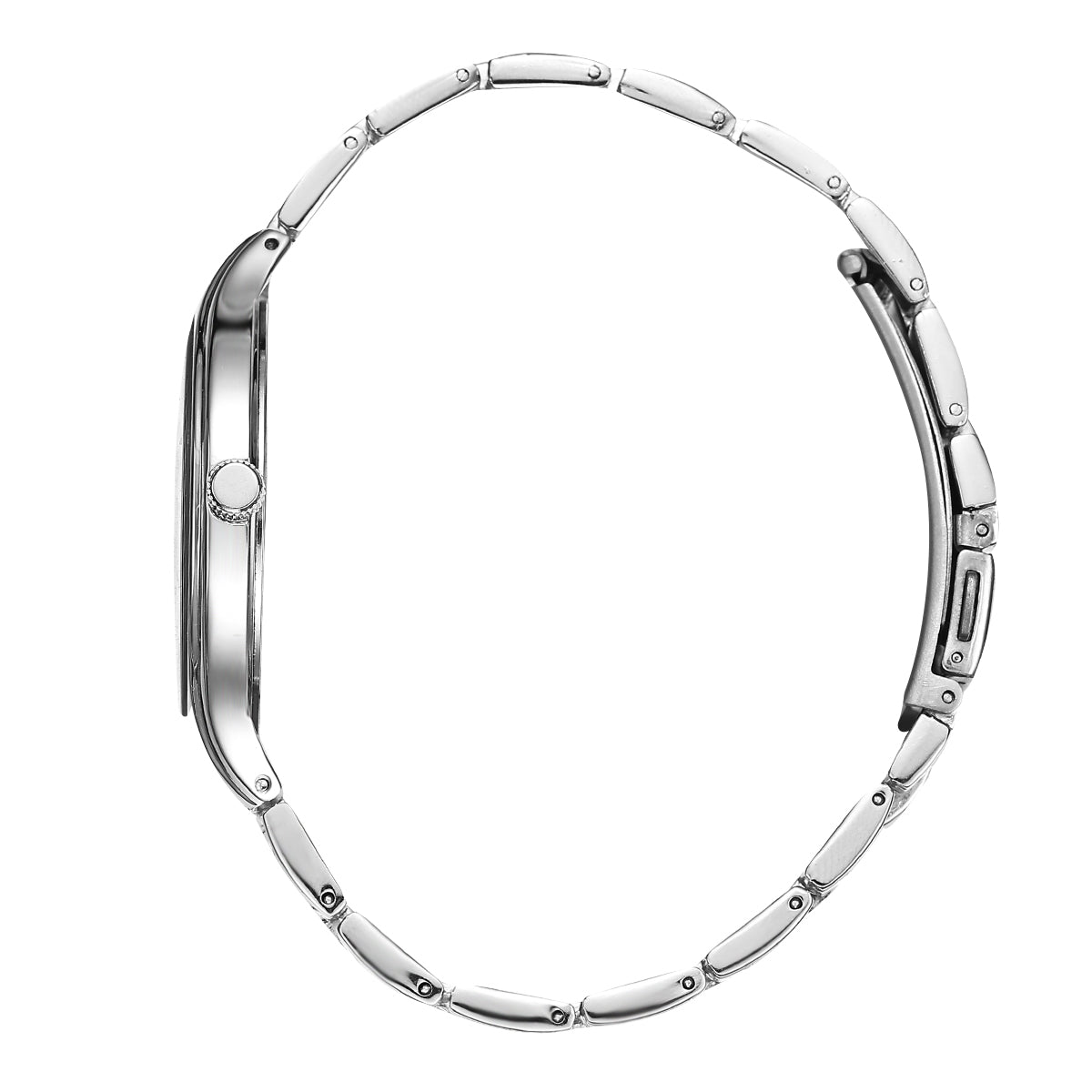 Perry Ellis Slim Diamond MetalMen’s Watch | Round Sunray Dial | 41 MM