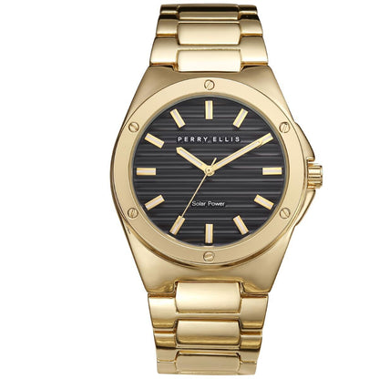 Perry Ellis Solar Powered Mens Watch Round 42 MM – CIT WATCHES