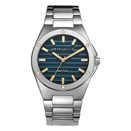 Perry Ellis Solar Powered Mens Watch | Round | 42 MM