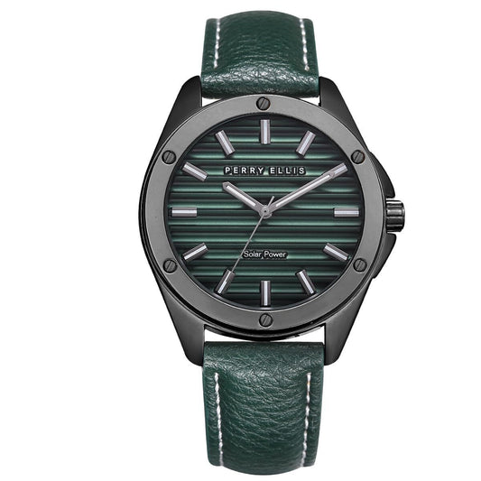 Perry Ellis Solar Powered Mens Watch | Round | 42 MM