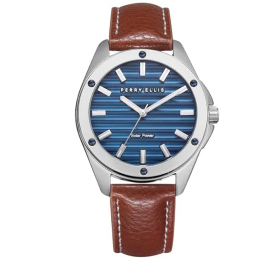 Perry Ellis Solar Powered Mens Watch | Round | 42 MM