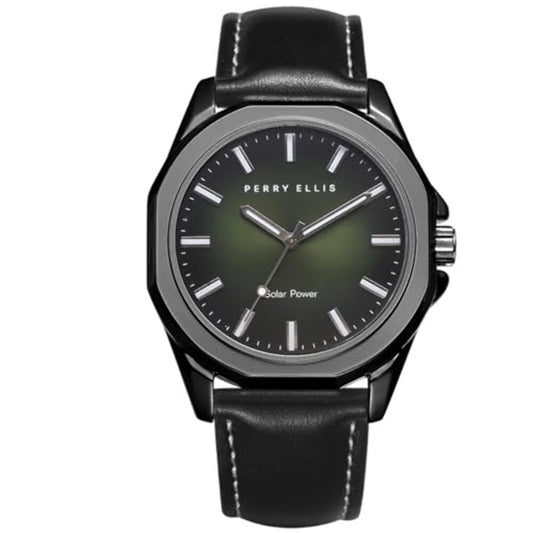 Perry Ellis Solar Powered Mens Watch | Round | 42 MM