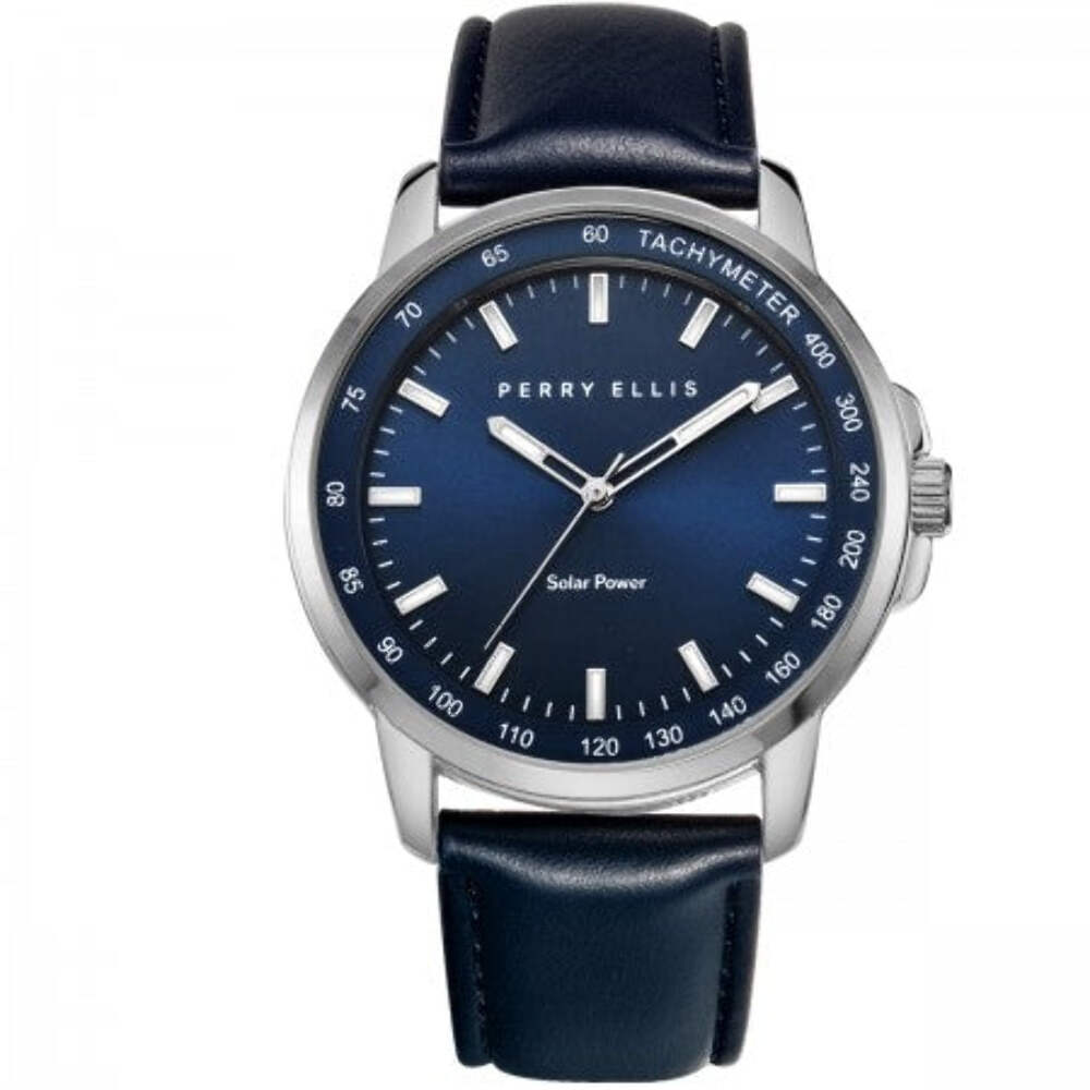 Perry Ellis Solar Powered Mens Watch | Round | 43 MM