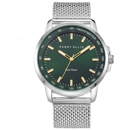 Perry Ellis Solar Powered Mens Watch | Round | 42 MM
